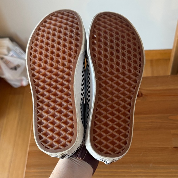 Women’s 7 Men’s 5.5 Vans Baby Sky Blue Slip-On Shoes with Checkered Sole - Picture 7 of 7